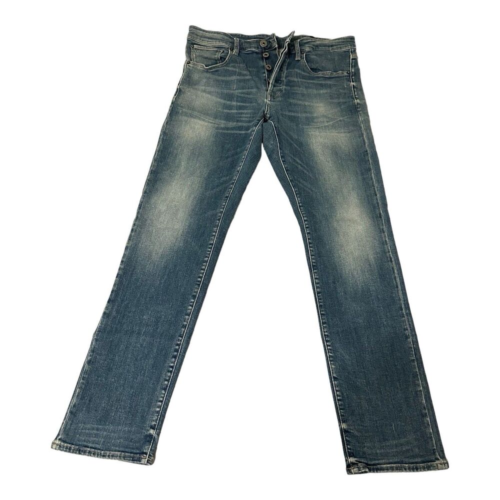 G Star Raw Denim Jeans Slim 3301 Blue Size 33/32 (100% Authentic)